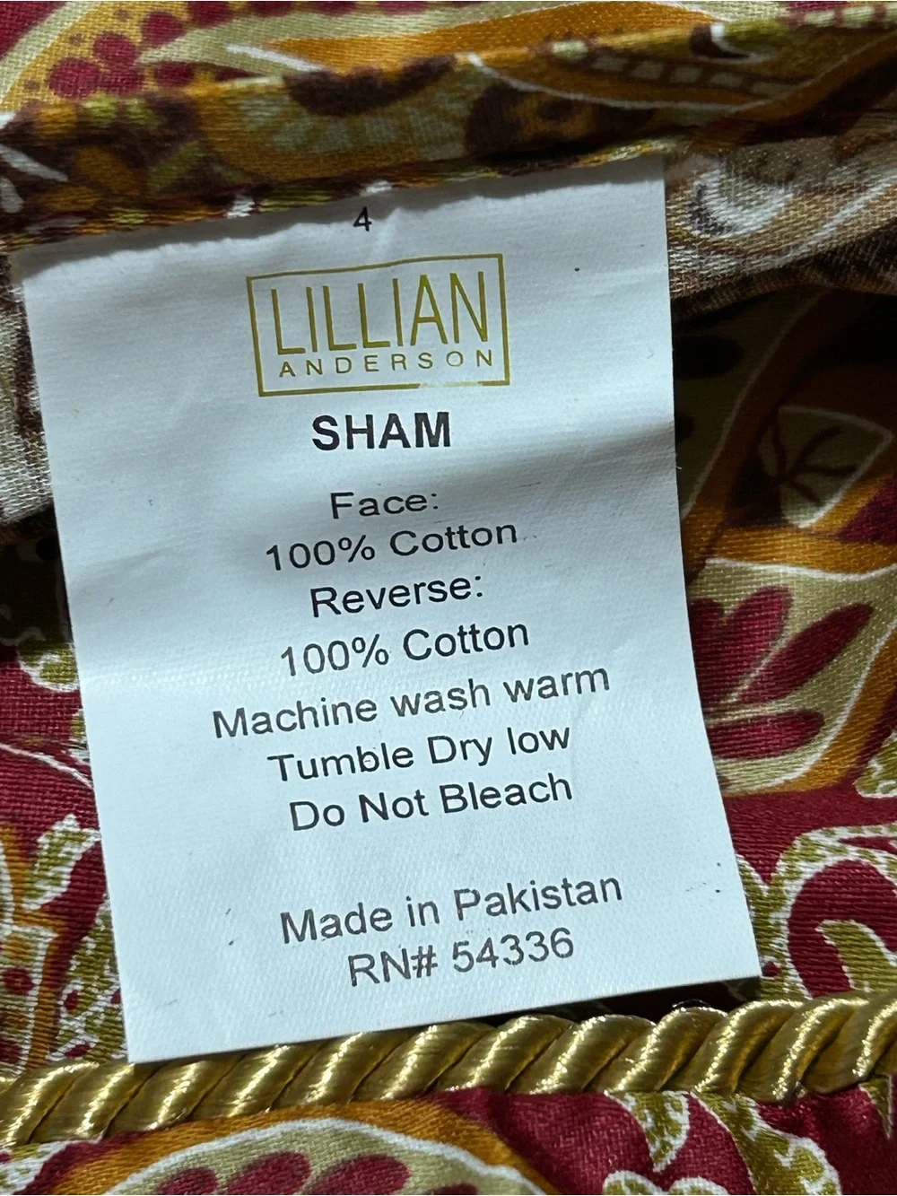 Lillian Anderson Ornate Paisley Pillow Shams
